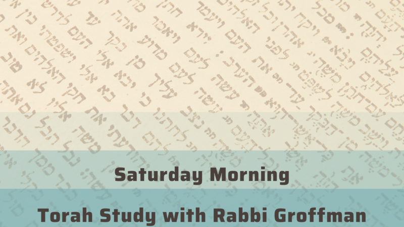 Banner Image for Torah Study with brief Morning Service